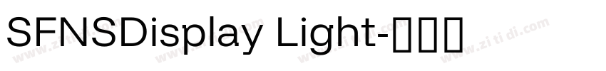SFNSDisplay Light字体转换